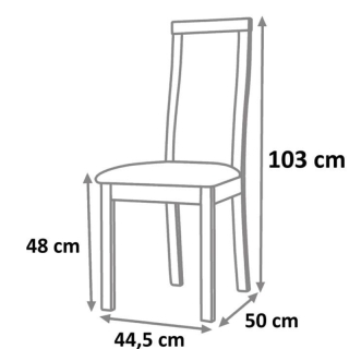 Drevená stolička, čerešňa/látka béžová, BONA NEW obr-1