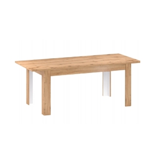 Rozkladací jedálenský stôl, dub apalačský, 160-200x90 cm, PUSAN S obr-2