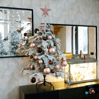 Vianočný stromček, zasnežený, 120 cm, MARAVEL TYP 1 obr-1