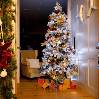 Vianočný stromček, zasnežený, 245 cm, MARAVEL TYP 3 obr-4