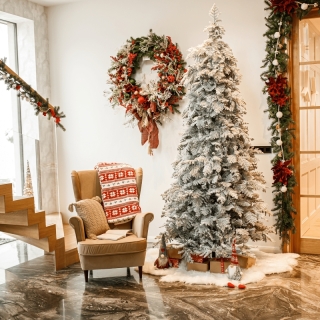 Vianočný stromček, zasnežený, 275 cm, MARAVEL TYP 4 obr-1