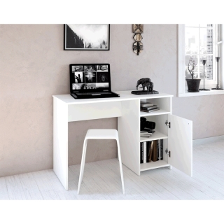 PC stôl, biela, DEDE obr-1