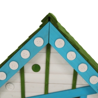 Drevený záhradný domček pre deti, biela/sivá/modrá/zelená, LATAM obr-4