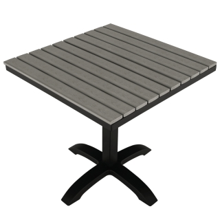 Záhradný stôl, sivá/čierna/kov/artwood, NAKUL obr-3
