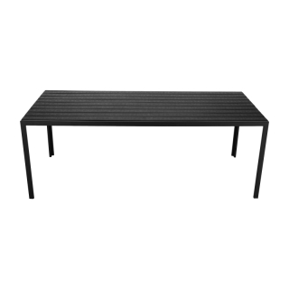 Záhradný stôl, 205 cm, čierna, ABELO obr-2