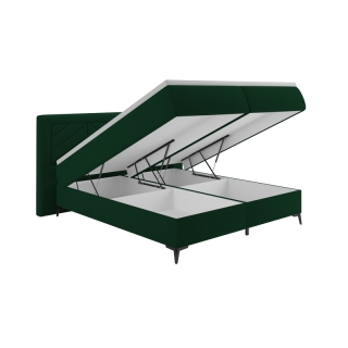 Boxspringová posteľ, 180x200, zelená, OPTIMA A obr-1