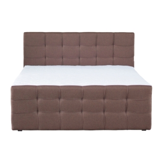 Boxspringová posteľ, 180x200, hnedá, BEST obr-1