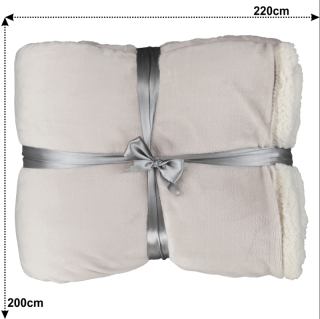 Obojstranná deka, biela, 200x220, ANKEA TYP 2 obr-4