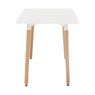 Jedálenský stôl, biela/buk, 120x80 cm, DIDIER 4 NEW obr-4