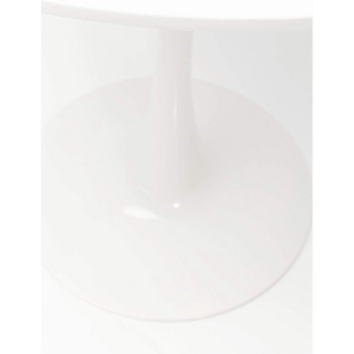 Jedálenský stôl, okrúhly, biela matná, priemer 80 cm, REVENTON obr-3
