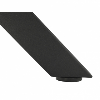 Jedálenský stôl, betón/čierna, priemer 120 cm, MEDOR obr-4
