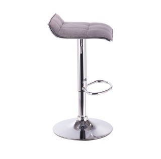 Barová stolička, sivá/chróm, FUEGO obr-3