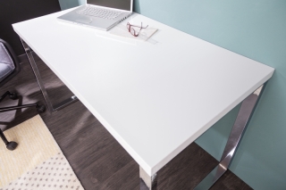 LuxD Písací stôl Office II biely obr-2