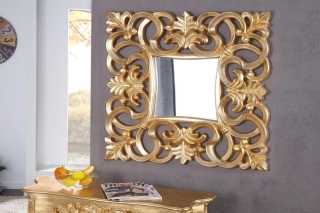 LuxD Zrkadlo Veneto zlaté Antik  75 cm x 75 cm 16436