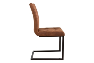 LuxD 18233 Jedálenská stolička vintage English hnedá obr-3