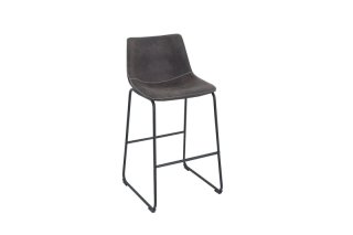 LuxD Dizajnová barová stolička Alba / vintage sivá obr-1