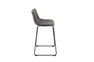 LuxD Dizajnová barová stolička Alba / vintage sivá obr-2