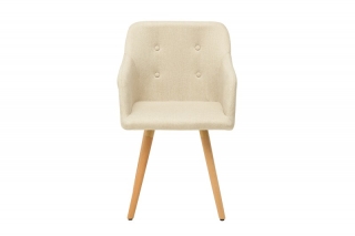 LuxD 20143 Dizajnová stolička Norway krémová obr-1