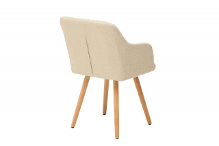 LuxD 20143 Dizajnová stolička Norway krémová obr-3