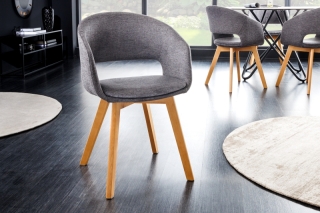 LuxD 20349 Dizajnová stolička Colby sivá