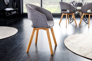 LuxD 20349 Dizajnová stolička Colby sivá obr-1