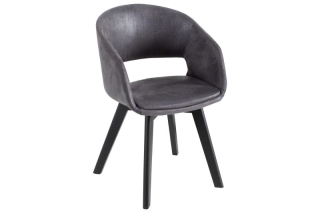 LuxD 20351 Dizajnová stolička Colby sivá antik obr-1