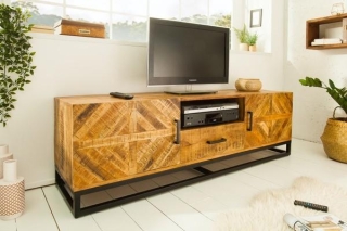LuxD Dizajnový TV stolík Allen 160 cm, mango