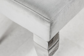 LuxD Dizajnová lavica Rococo, 170 cm, sivá obr-3
