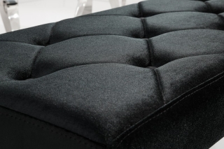 LuxD Dizajnová lavica Rococo, 170 cm, čierna obr-3