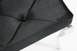 LuxD Dizajnová lavica Rococo, 170 cm, čierna obr-4