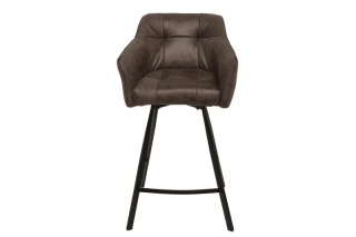LuxD Dizajnová barová stolička Giuliana, taupe obr-1