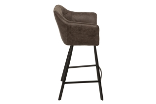LuxD Dizajnová barová stolička Giuliana, taupe obr-2