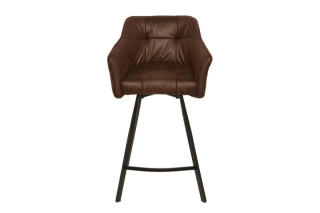 LuxD Dizajnová barová stolička Giuliana, antik hnedá obr-1