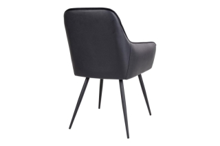 Norddan 21199 Dizajnová jedálenská stolička Gracelyn, čierna obr-3