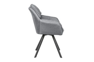 LuxD 21288 Dizajnová stolička Joe, sivá obr-1