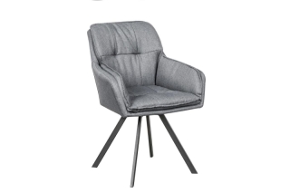 LuxD 21288 Dizajnová stolička Joe, sivá obr-2