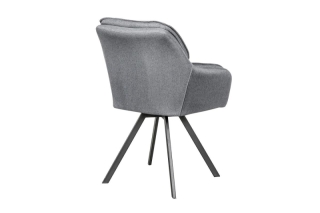 LuxD 21288 Dizajnová stolička Joe, sivá obr-3