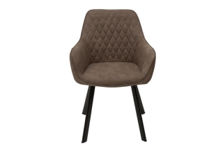 LuxD 21407 Dizajnová stolička Francesca, sivohnedá taupe obr-1