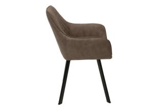 LuxD 21407 Dizajnová stolička Francesca, sivohnedá taupe obr-2
