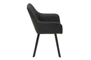 LuxD 21408 Dizajnová stolička Francesca, antracit obr-2