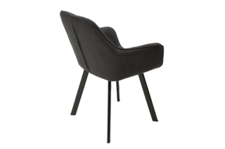 LuxD 21408 Dizajnová stolička Francesca, antracit obr-3