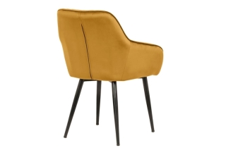 LuxD 21483 Dizajnová stolička Esmeralda, horčicová žltá obr-3