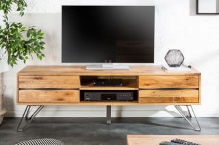 LuxD Dizajnový TV stolík Fringe, 160 cm, divý dub obr-1