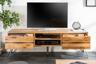 LuxD Dizajnový TV stolík Fringe, 160 cm, divý dub obr-2