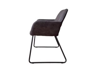 LuxD 21623 Dizajnová stolička Derrick, antik sivá obr-3