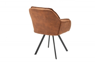 LuxD 21629 Dizajnová stolička Joe, hnedá obr-1