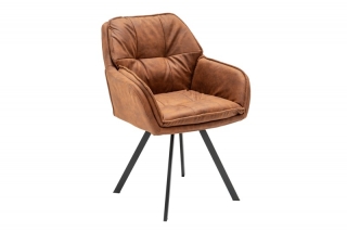 LuxD 21629 Dizajnová stolička Joe, hnedá obr-2