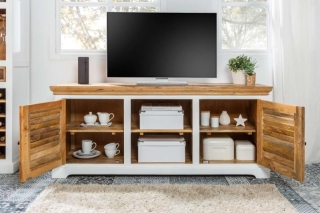 LuxD Dizajnový TV stolík Rodney 160cm mango obr-2