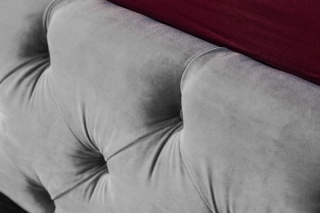 LuxD Dizajnová posteľ Laney 160x200 cm sivý zamat obr-3