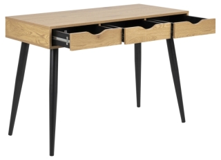 Dkton Dizajnový písací stôl Nature 110 cm, divoký dub obr-3